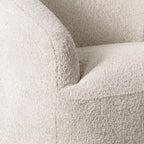 Fauteuil d'appoint pivotant à 360 degrés en tissu