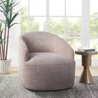 Fauteuil d'appoint pivotant à 360 degrés en tissu