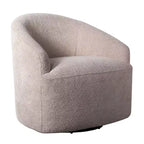 Fauteuil d'appoint pivotant à 360 degrés en tissu