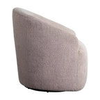Fauteuil d'appoint pivotant à 360 degrés en tissu