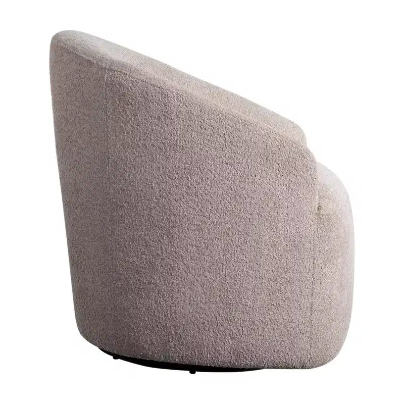 Fauteuil d'appoint pivotant à 360 degrés en tissu
