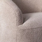 Fauteuil d'appoint pivotant à 360 degrés en tissu