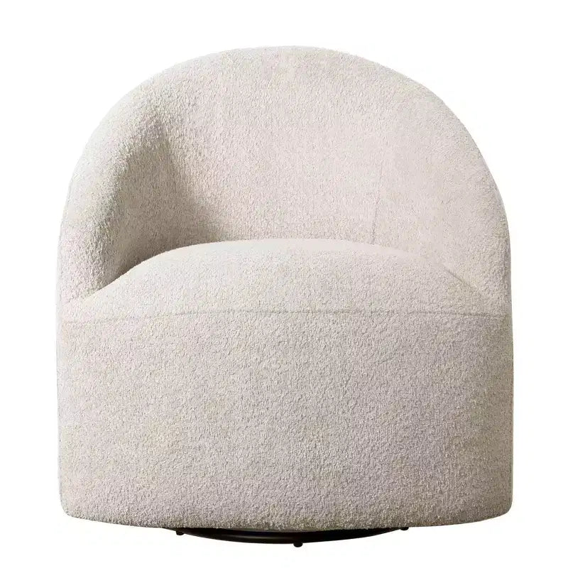 Fauteuil d'appoint pivotant à 360 degrés en tissu