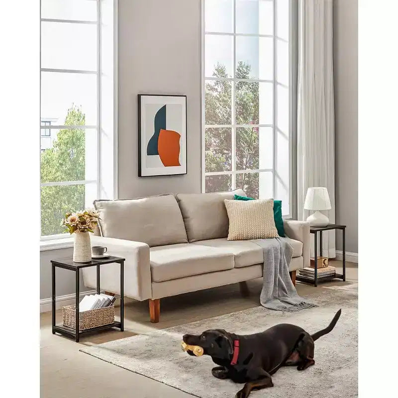 Lot de 2 petites tables d'appoint / tables de chevet pour salon, chambre, bureau, salle de bain
