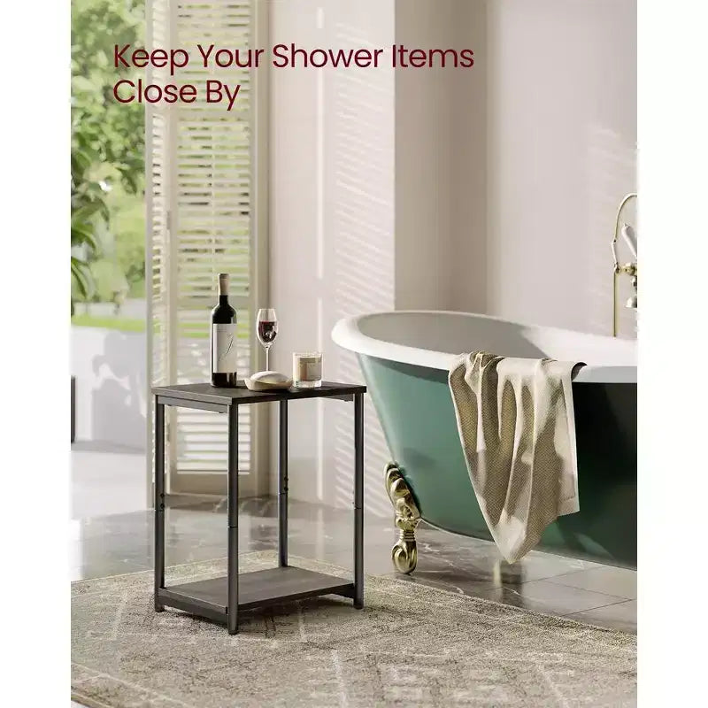 Lot de 2 petites tables d'appoint / tables de chevet pour salon, chambre, bureau, salle de bain