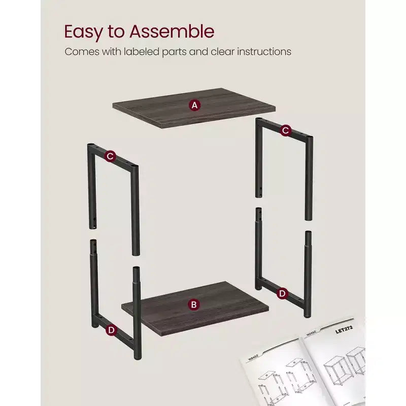 Lot de 2 petites tables d'appoint / tables de chevet pour salon, chambre, bureau, salle de bain