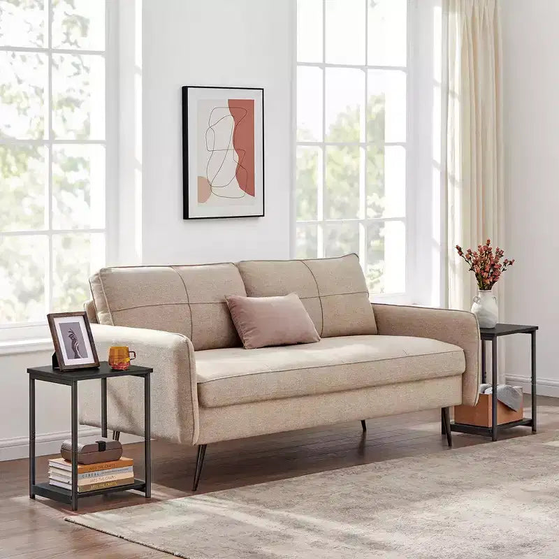 Lot de 2 petites tables d'appoint / tables de chevet pour salon, chambre, bureau, salle de bain
