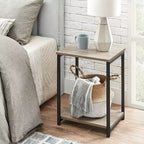 Lot de 2 petites tables d'appoint / tables de chevet pour salon, chambre, bureau, salle de bain