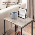 Lot de 2 petites tables d'appoint / tables de chevet pour salon, chambre, bureau, salle de bain