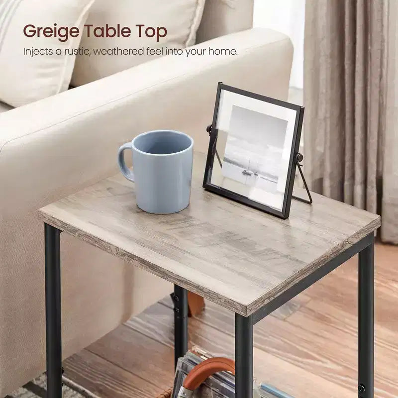 Lot de 2 petites tables d'appoint / tables de chevet pour salon, chambre, bureau, salle de bain