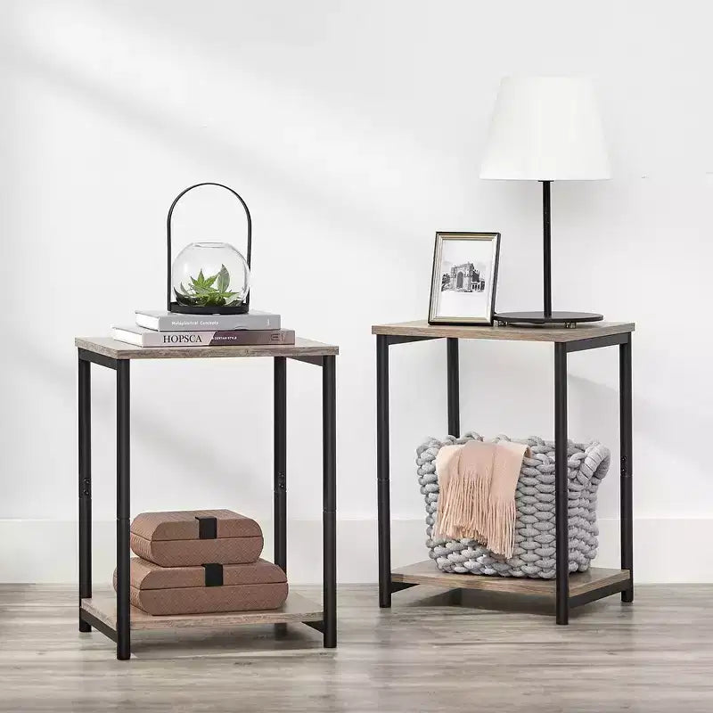 Lot de 2 petites tables d'appoint / tables de chevet pour salon, chambre, bureau, salle de bain