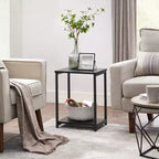 Lot de 2 petites tables d'appoint / tables de chevet pour salon, chambre, bureau, salle de bain