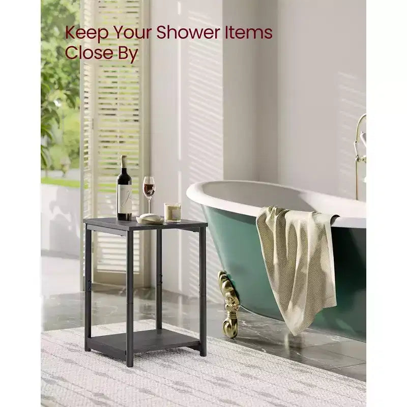 Lot de 2 petites tables d'appoint / tables de chevet pour salon, chambre, bureau, salle de bain