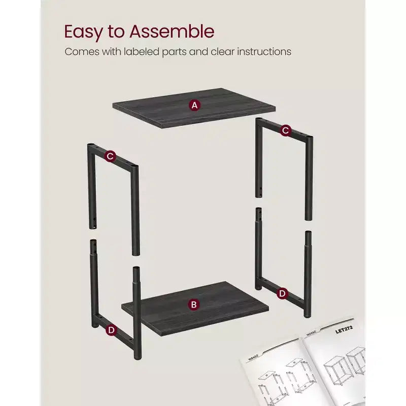 Lot de 2 petites tables d'appoint / tables de chevet pour salon, chambre, bureau, salle de bain