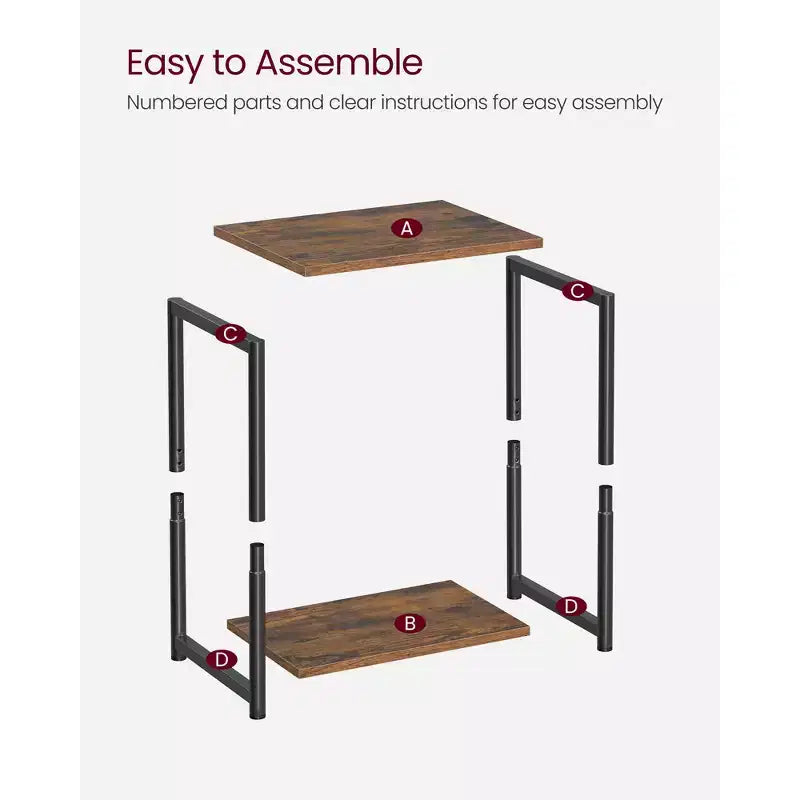 Lot de 2 petites tables d'appoint / tables de chevet pour salon, chambre, bureau, salle de bain