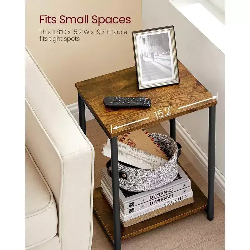 Lot de 2 petites tables d'appoint / tables de chevet pour salon, chambre, bureau, salle de bain