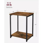 Lot de 2 petites tables d'appoint / tables de chevet pour salon, chambre, bureau, salle de bain