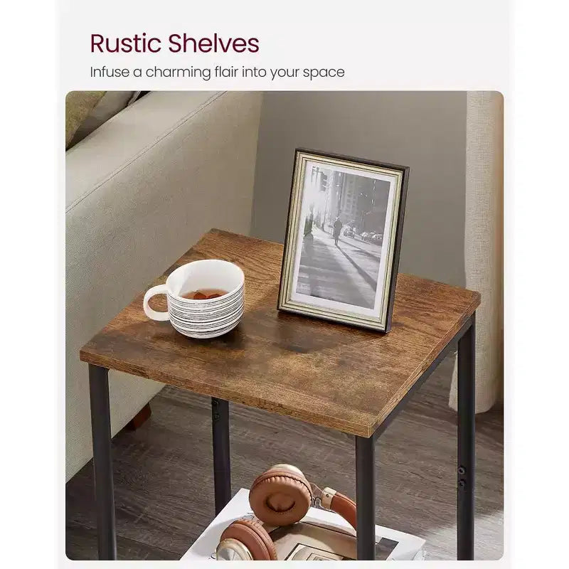Lot de 2 petites tables d'appoint / tables de chevet pour salon, chambre, bureau, salle de bain
