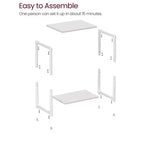 Lot de 2 petites tables d'appoint / tables de chevet pour salon, chambre, bureau, salle de bain