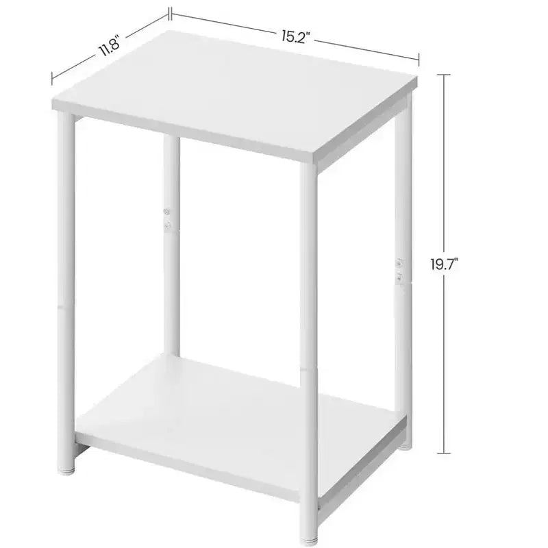 Lot de 2 petites tables d'appoint / tables de chevet pour salon, chambre, bureau, salle de bain