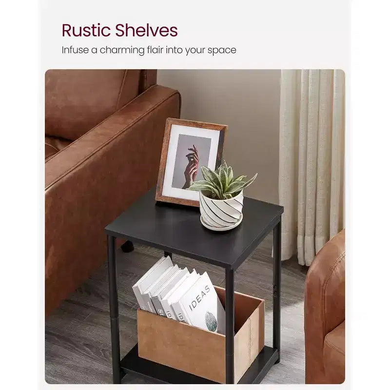 Lot de 2 petites tables d'appoint / tables de chevet pour salon, chambre, bureau, salle de bain