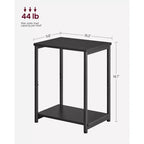 Lot de 2 petites tables d'appoint / tables de chevet pour salon, chambre, bureau, salle de bain