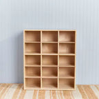 Meuble de rangement 15 casiers Streamline avec 15 bacs à ouverture frontale, 5x3, mobilier pour enfants