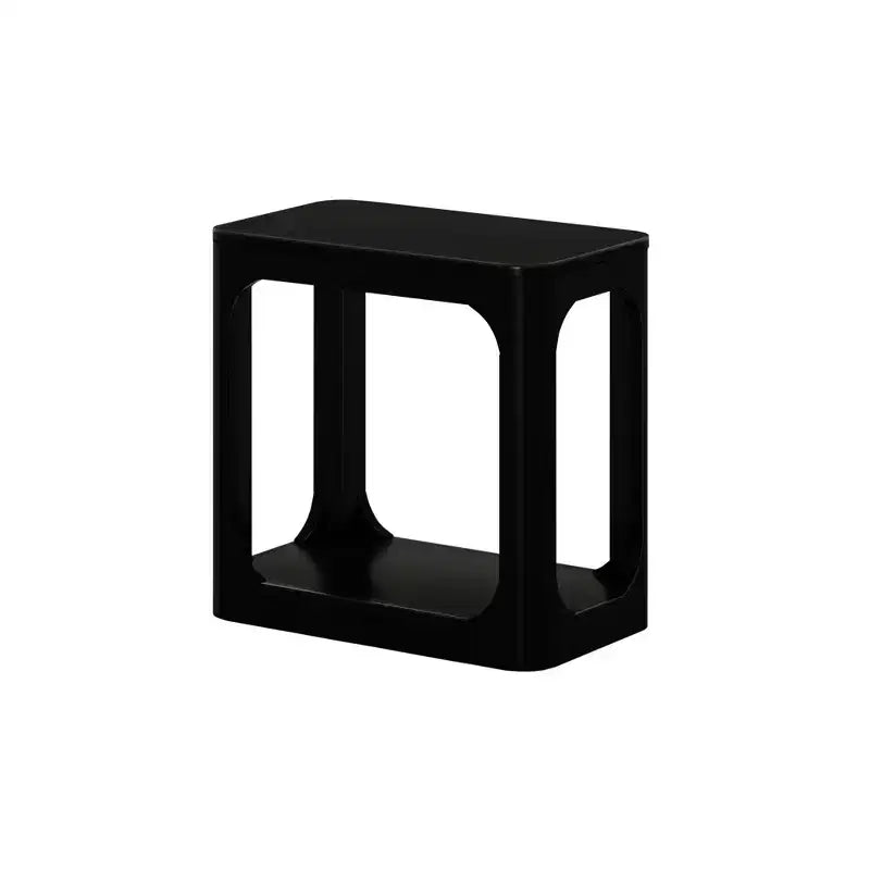 Ensemble de chambre 3 pièces : 2 tables de chevet à 2 tiroirs et commode à 6 tiroirs, noir