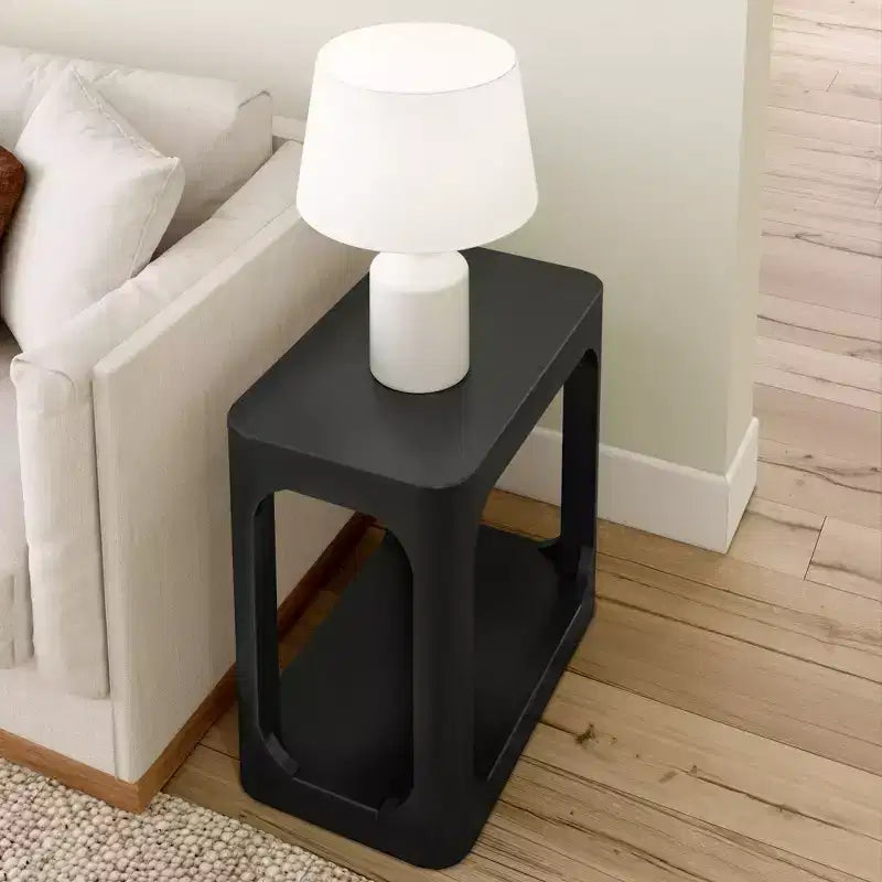 Ensemble de chambre 3 pièces : 2 tables de chevet à 2 tiroirs et commode à 6 tiroirs, noir