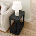 Ensemble de chambre 3 pièces : 2 tables de chevet à 2 tiroirs et commode à 6 tiroirs, noir