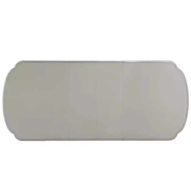 Pouffe de rangement rond en velours plissé avec repose-pieds pour salon et chambre