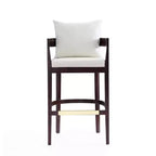 Lot de 3 tabourets de bar en hêtre rembourrés