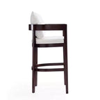 Lot de 3 tabourets de bar en hêtre rembourrés
