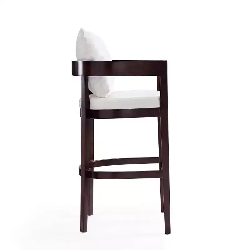 Lot de 3 tabourets de bar en hêtre rembourrés