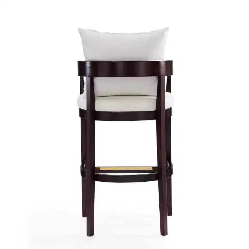 Lot de 3 tabourets de bar en hêtre rembourrés