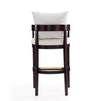 Lot de 3 tabourets de bar en hêtre rembourrés