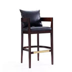 Lot de 3 tabourets de bar en hêtre rembourrés