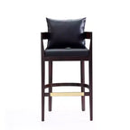 Lot de 3 tabourets de bar en hêtre rembourrés