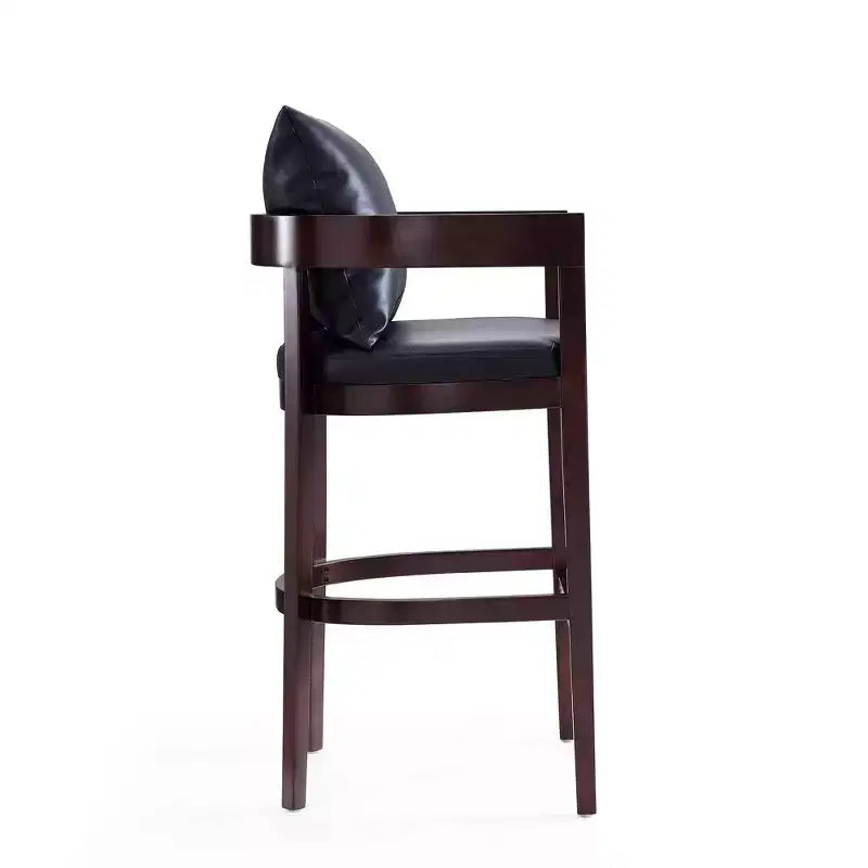 Lot de 3 tabourets de bar en hêtre rembourrés
