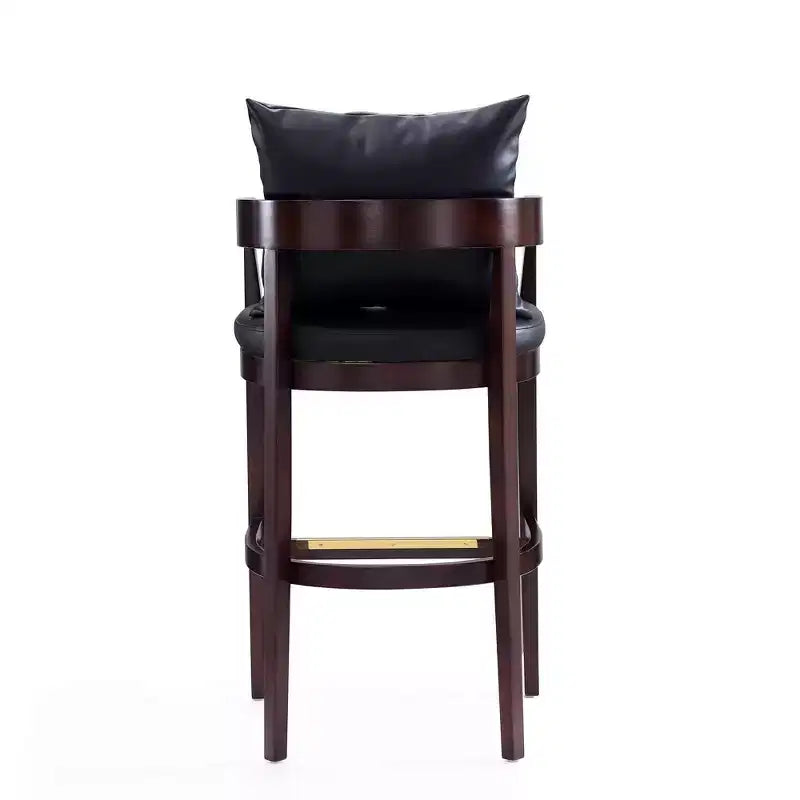 Lot de 3 tabourets de bar en hêtre rembourrés