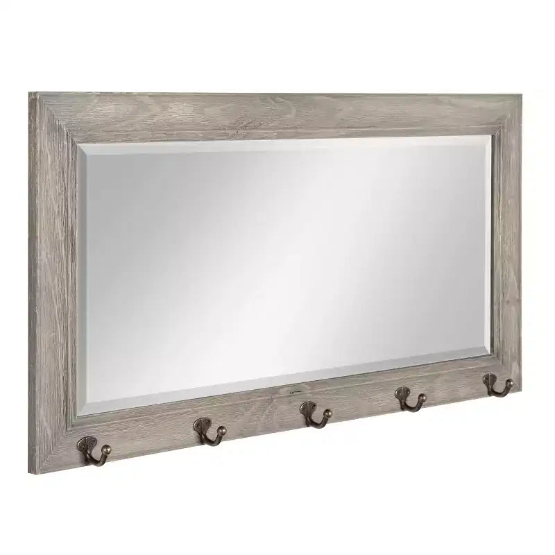 Miroir de pub 36 x 18 avec crochets en métal