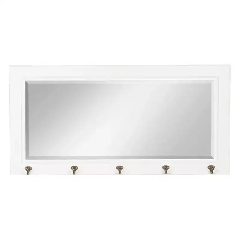 Miroir de pub 36 x 18 avec crochets en métal