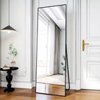 Miroir rectangulaire psyché, 64x21 / 58x18 pour salle de bain