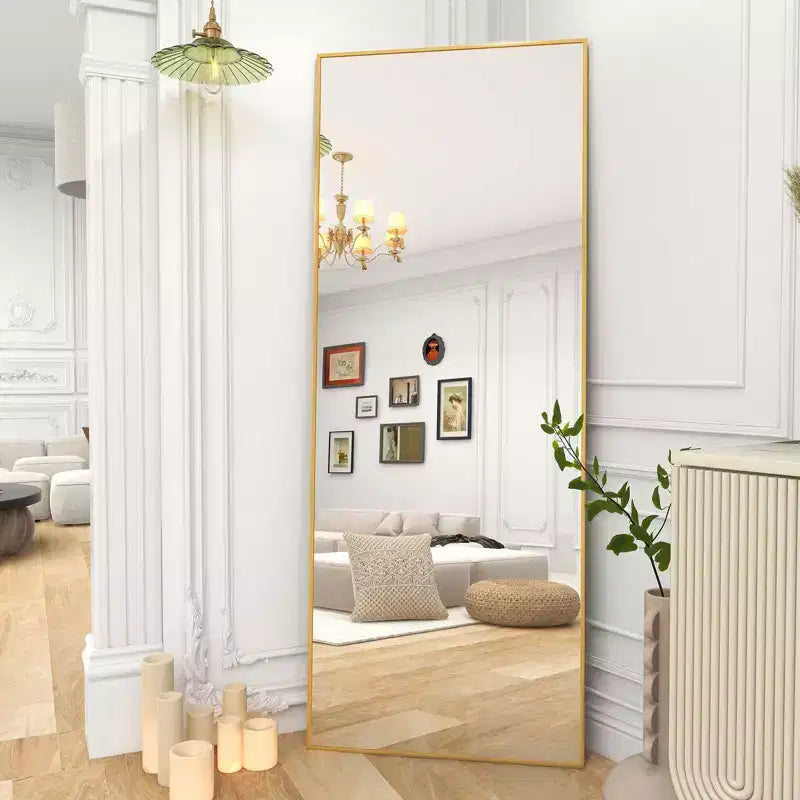 Miroir rectangulaire psyché, 64x21 / 58x18 pour salle de bain