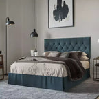 Lit plateforme Zachary – Cadre de lit moderne rembourré
