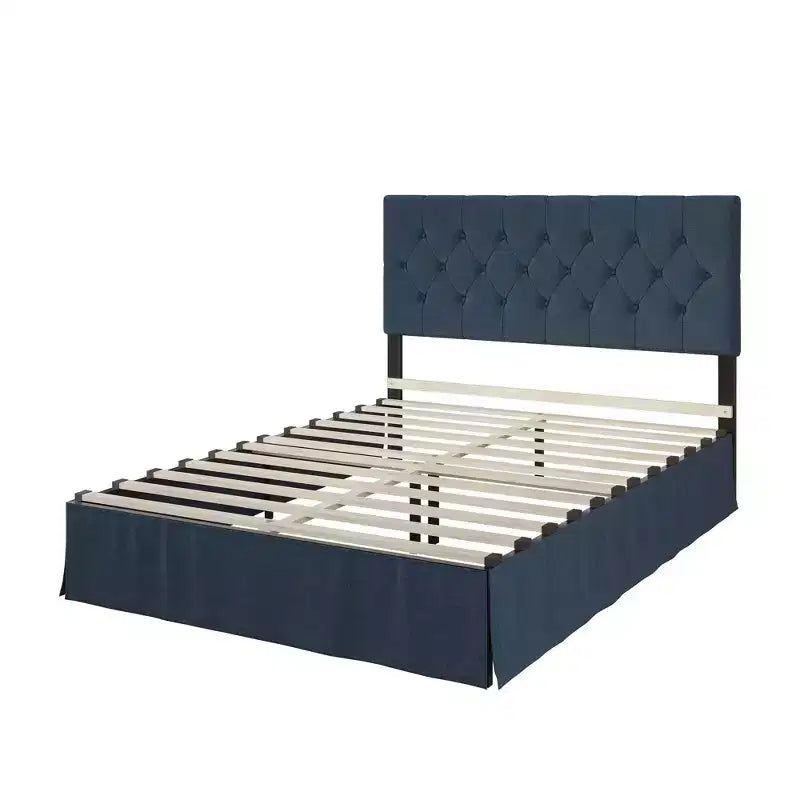 Lit plateforme Zachary – Cadre de lit moderne rembourré