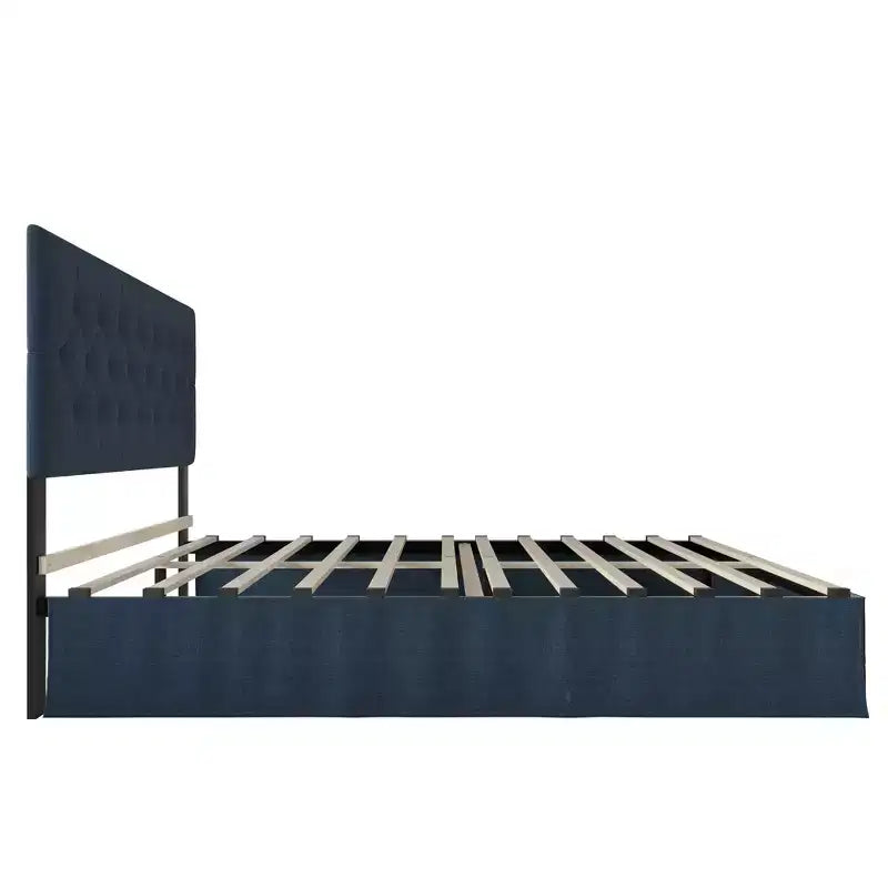 Lit plateforme Zachary – Cadre de lit moderne rembourré