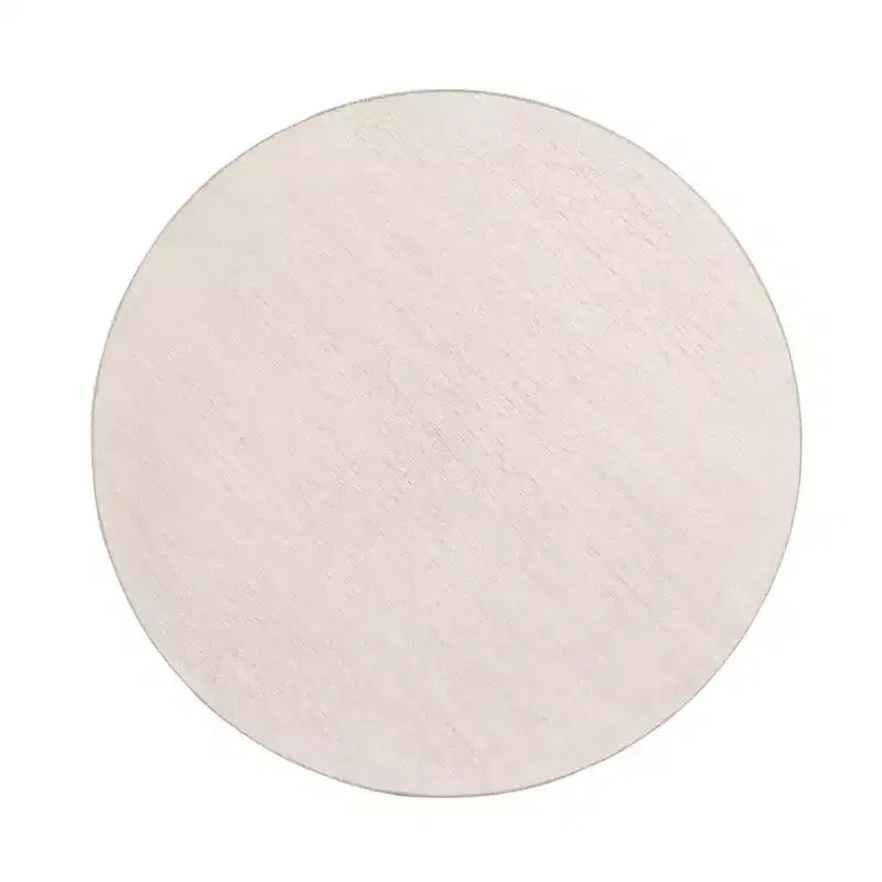 Table basse ovale en MDF effet travertin et noyer, marron
