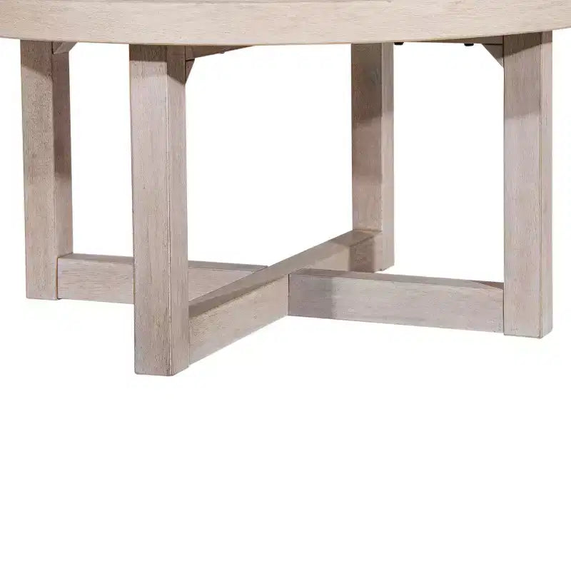 Table basse ovale en MDF effet travertin et noyer, marron
