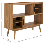 Meuble TV à rideaux coulissants – Console TV avec rangement à portes coulissantes